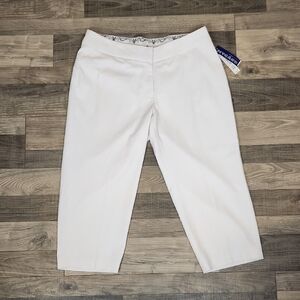 NWT Peter Nygard Morgan Capri In White Size‎ 16W